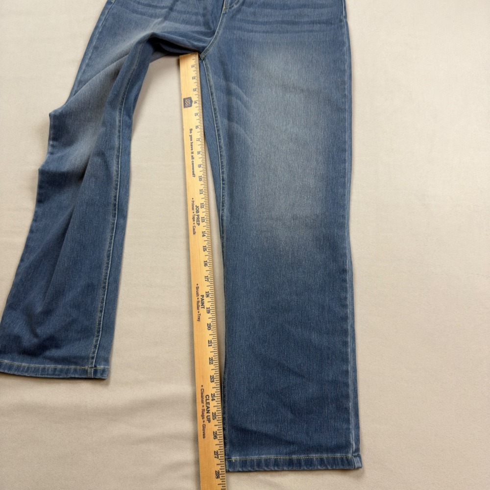 HALARA Women's Straight Leg Jeans in Medium Blue - Picture 5 of 10